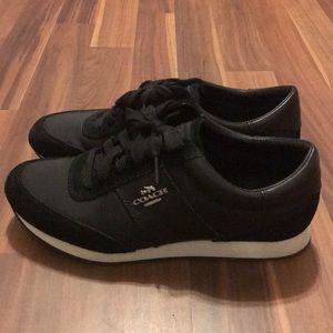 Coach tennis shoes, black
